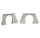 H0 2 Tunnelportale, 1-gleisig