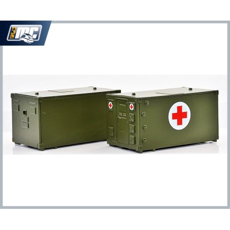 NPE Modellbau - H0 BW-Kabinen Typ FM2 2er-Pack olivgrün