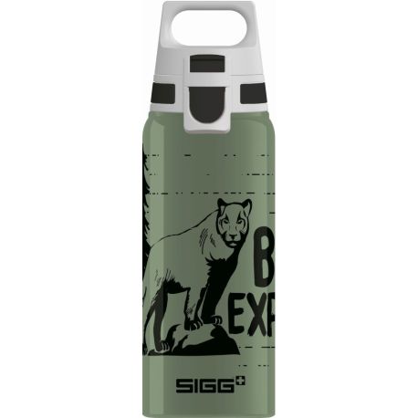 SIGG BRAVE MOUNTAIN 0.6 L Trinkflasche ALU mit WMB ONE TOP, BPA frei, Auslaufsicher, CO2 tauglich