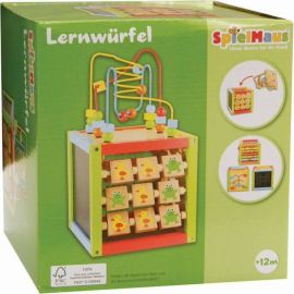 Spielmaus Holz Lernwürfel inklusive Motorikspiel