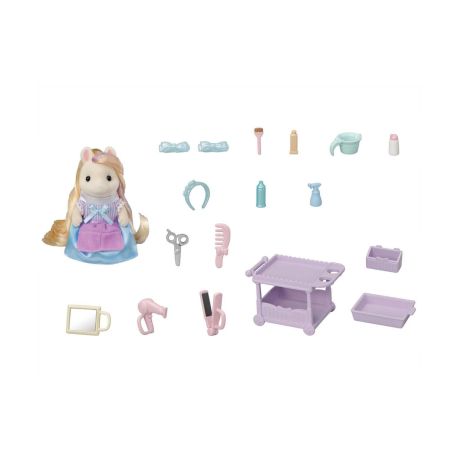 Sylvanian Families 5644 Pony Friseur Spielset mit Figur