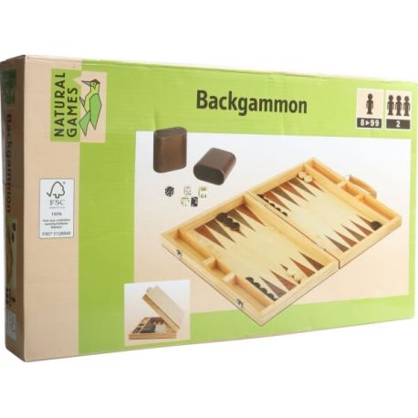 Natural Games Backgammon 38 x 22 x 5 cm