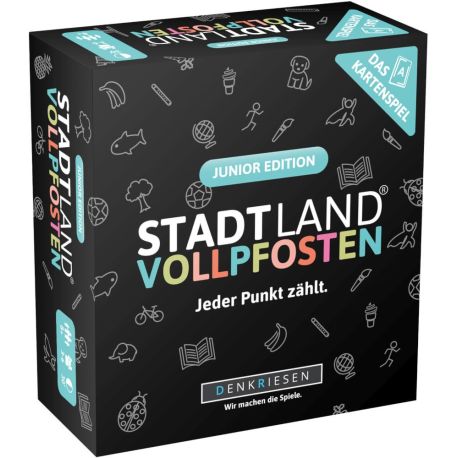 STADT LAND VOLLPFOSTEN: Das Kartenspiel – Junior Edition