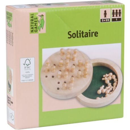Natural Games Solitaire Holz 12 cm