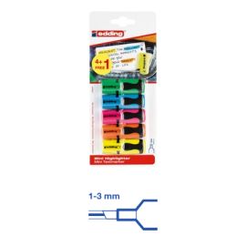 Mini Textmarker Set farb.sort