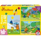 Schmidt Spiele Kinderpuzzle Viel Spaß mit der Maus, 3x48 Teile