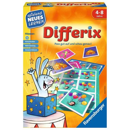 Ravensburger 24930 - Differix - Spielen und Lernen für Kinder, Lernspiel für Kinder von 4-8 Jahren, Spielend Neues Ler
