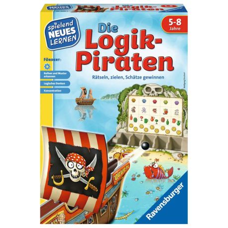 Ravensburger 24969 - Die Logik-Piraten - Spielen und Lernen für Kinder, Lernspiel für Kinder von 5-8 Jahren, Spielend