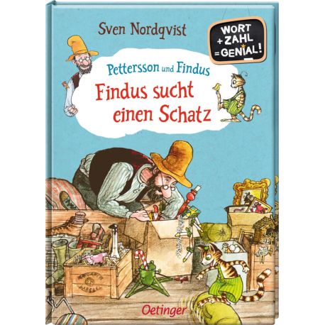 Pettersson und Findus. Findus sucht einen Schatz. Wort + Zahl  gleich  genial! Level 1