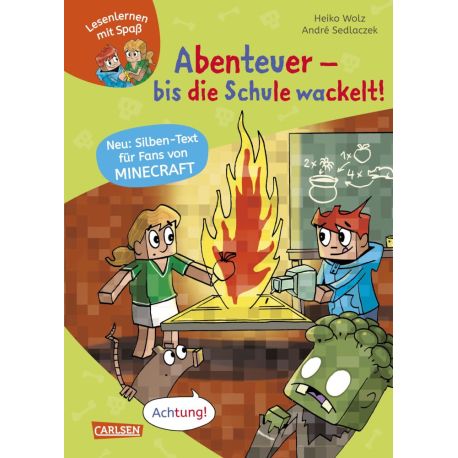 Minecraft Silben-Geschichte: Abenteuer – bis die Schule wackelt!