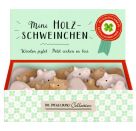 Mini-Holzschweinchen Viel Glü
