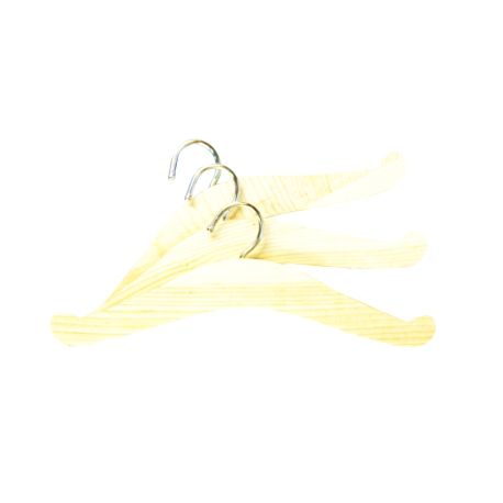 Puppen-Kleiderbügel aus Holz, 3 Stück