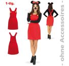 FRIES - Latzrock rot, 1-tlg., Gr. L