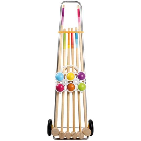 Outdoor active Krocketwagen für 6 Spieler, Länge 92 cm