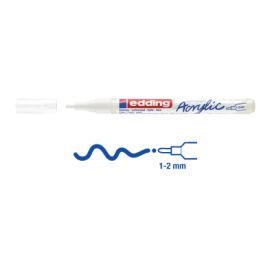 Acrylmarker, weiß, 1-2mm
