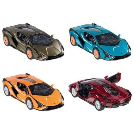 12312Lamborghini Sián, Spritzguss, 1:40, L gleich  12,5 cm sortiert (1 Stück)