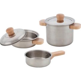 Kochset Sterneküche, 2 Töpfe und 1 Pfanne
