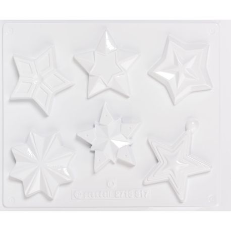 Gießform Sterne voll