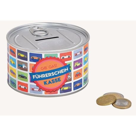 Spardose Führerschein Met.
