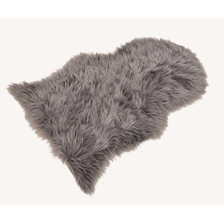 Kunstfell grau 90x60cm