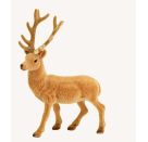 Hirsch beflockt braun