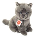 Teddy Hermann Kartäuser Katze sitzend, 20 cm