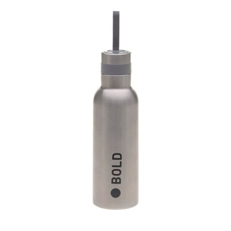 School Bottle Stainless Steel Bold silve