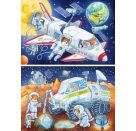 Ravensburger 5665 Puzzle Reise durch den Weltraum 2 X 24 Teile