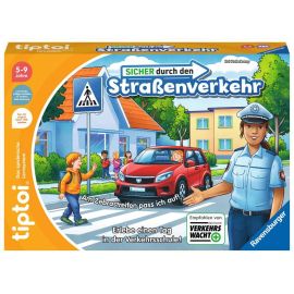 Ravensburger tiptoi Spiel 00173 - Sicher durch den Straßenverkehr - Lernspiel ab 5 Jahren, lehrreiches Verkehrsspiel f