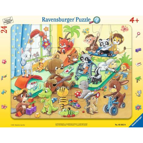 Ravensburger 5662 Puzzle Im Tierkindergarten 24 Teile
