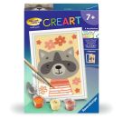 Ravensburger Malen nach Zahlen 20288 - Lieber Waschbär – Kinder ab 7 Jahren