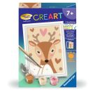 Ravensburger Malen nach Zahlen 20290 - Niedliches Reh – Kinder ab 7 Jahren