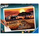 Ravensburger CreArt - Malen nach Zahlen 23548 – Savannenlandschaft – ab 14 Jahren