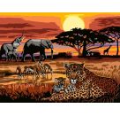 Ravensburger CreArt - Malen nach Zahlen 23548 – Savannenlandschaft – ab 14 Jahren