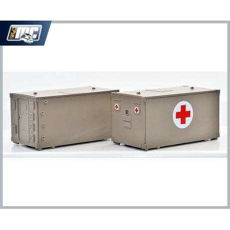 NPE Modellbau - H0 BW-Kabinen Typ FM2 2er-Pack wüstenfarbe