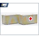 NPE Modellbau - H0 BW-Kabinen Typ FM2 2er-Pack Tarn. Wüste