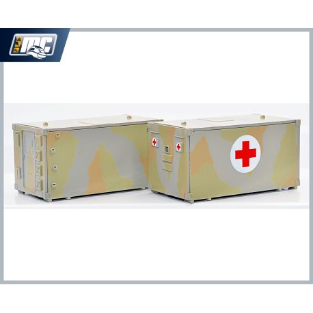 NPE Modellbau - H0 BW-Kabinen Typ FM2 2er-Pack Tarn. Wüste