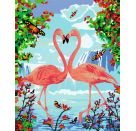 Ravensburger CreArt - Malen nach Zahlen 28991 – Flamingo Love – ab 12 Jahren
