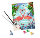 Ravensburger CreArt - Malen nach Zahlen 28991 – Flamingo Love – ab 12 Jahren