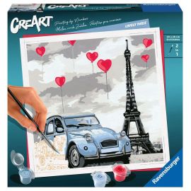 Ravensburger CreArt - Malen nach Zahlen 28996 – Liebe in Paris – ab 12 Jahren