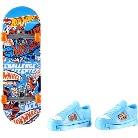 Mattel HGT46 Hot Wheels Skate Fingerboard + Shoe, sortiert
