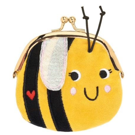 Plüsch-Portemonnaie mit Clip Frühlingsfreunde