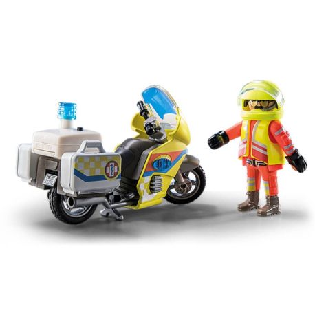 PLAYMOBIL 71205 Notarzt-Motorrad mit Blinklicht