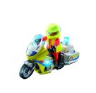 PLAYMOBIL 71205 Notarzt-Motorrad mit Blinklicht