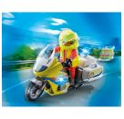 PLAYMOBIL 71205 Notarzt-Motorrad mit Blinklicht