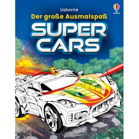 Der große Ausmalspaß: Supercars