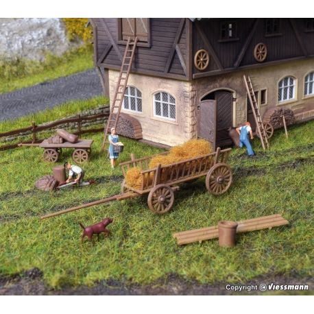 H0 Deko-Set Bauernhof