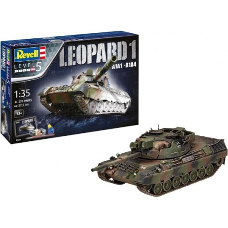 Geschenkset Leopard 1 A1A1-A1A4, Revell Modellbausatz mit Basiszubehör