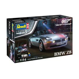Geschenkset James Bond BMW Z8, Revell Modellbausatz mit Basiszubehör