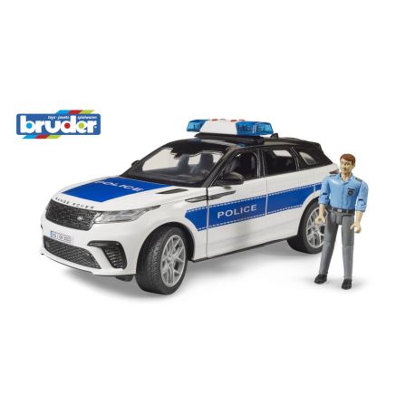 Bruder 02890 Range Rover Velar Polizeifahrzeug mit L+S Modul und Fahrer